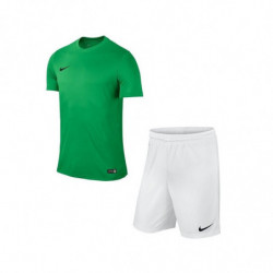 Детская Футбольная форма Nike JR Park VI 725984-302+725988-100 зелено-белая