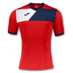 Футболка игровая Joma CREW II 100611.603 красно-синяя