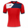 Футболка игровая Joma CREW II 100611.603 красно-синяя
