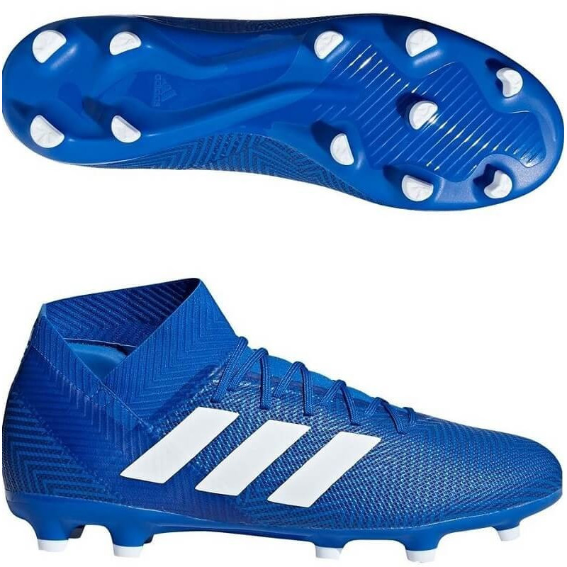 Футбольные бутсы Бутсы Adidas Nemeziz 18.3 синие FG DB2109